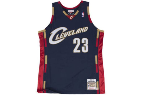 Mitchell Ness Basketball Jersey Unisex Navy Blue
