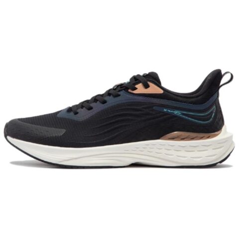 361° FlyFish Mesh Cushioning, Wear Resistant Low top Running Shoes Men’s Black White
