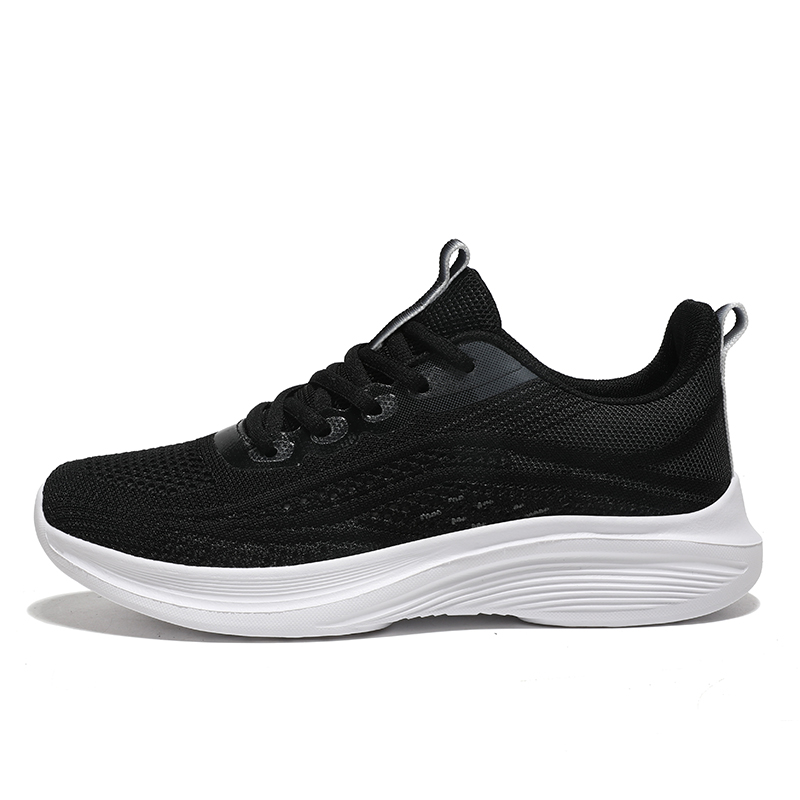 BIANSULONG Cushioning Slip Resistant Coverage Low top Casual Running Shoes Women’s Black Gray