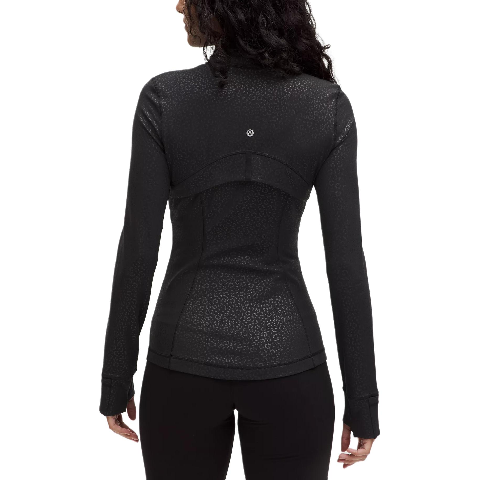 Lululemon Define SS25 Jackets & Coats Women’s Leopard Print Daisy Embossed Black