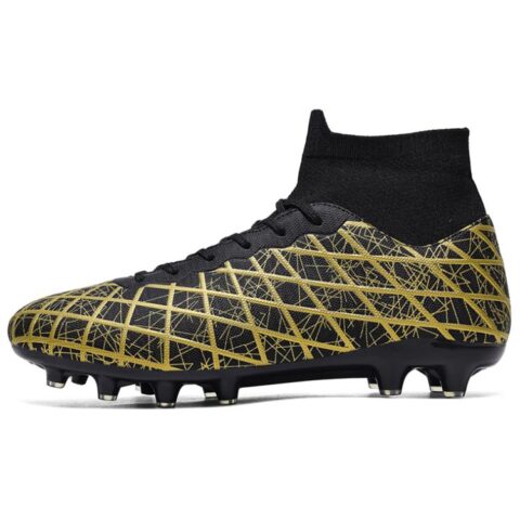 BIANSULONG FG Rubber Long Studs TF Rubber Broken Studs Cushioning Slip Resistant Abrasion Resistant Soccer Shoes Unisex
