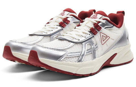 PEAK Taichi P2K Low top Casual Running Shoes Women’s White Silver Red