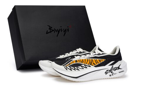 Li Ning Feidian 4 Challenger Running Shoes Unisex Low Top Black/White/Orange