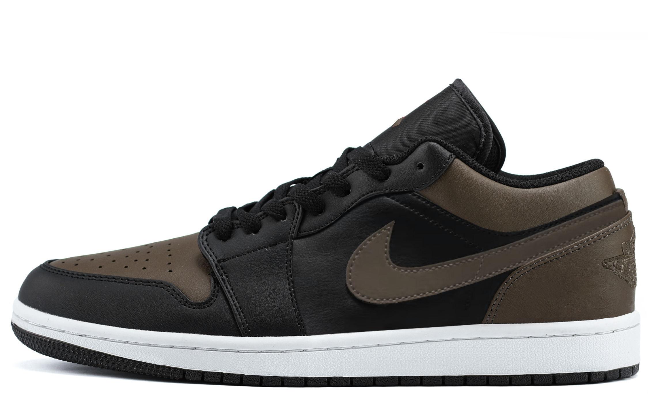Jordan Air Jordan 1 Lightweight Low top Vintage Basketball Shoes Unisex Mocha