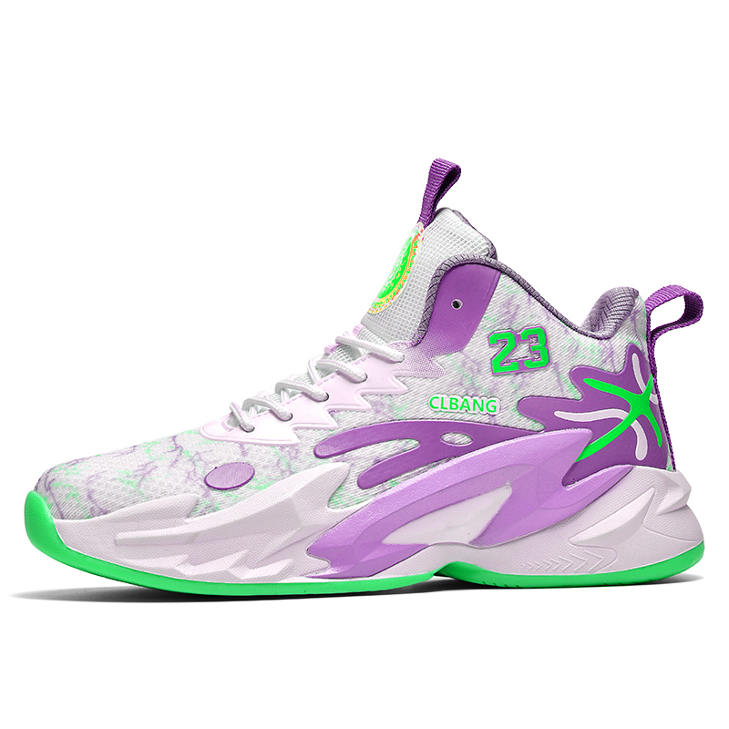 HEIWEILU Cushioning Abrasion Resistant Breathable Cushioning Abrasion Resistant Breathable Mid top Basketball Shoes