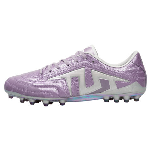 TLSS. MG Multi Ground Artificial Turf Cushioning Anti Twist Slip Resistant Soccer Shoes Unisex Light Purple
