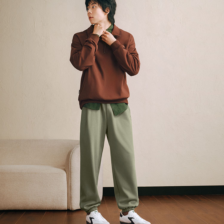 Skechers Knitted Fabric Pants Knitted Sweatpants Men’s