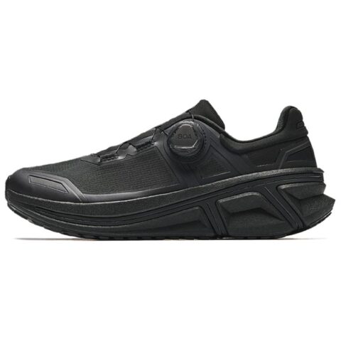 Anta Cushioning Slip Resistant Abrasion Resistant Low top Trail Running Shoes Men's Basic Black