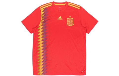 Adidas Soccer Jerseys Men's Red Moderate Straight Fit