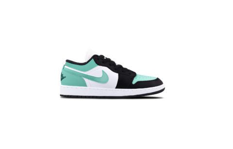 Jordan Air Jordan 1 Green 1.0 Leather Cushioning, Wear Resistant Low top Vintage Basketball Shoes Unisex Black, Green