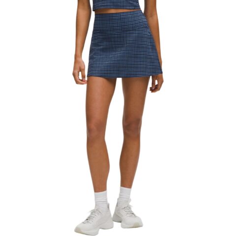 Washed Denim Blue Mixed Color Light-Sensing Plaid