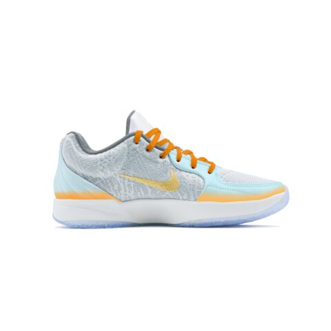 Nike Ja 2 Cushioning Slip Resistant Abrasion Resistant Low top Basketball Shoes Men’s Cyan Orange