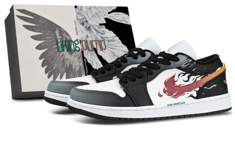 Jordan Air Jordan 1 Abrasion Resistant Abrasion Resistant Low top Vintage Basketball Shoes Unisex Black