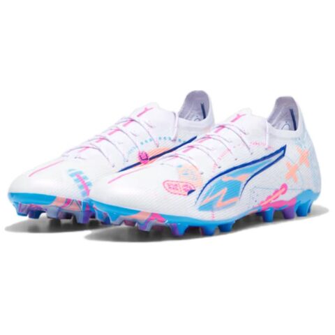 PUMA Ultra 5 MG Multi Ground Soccer Shoes Unisex White