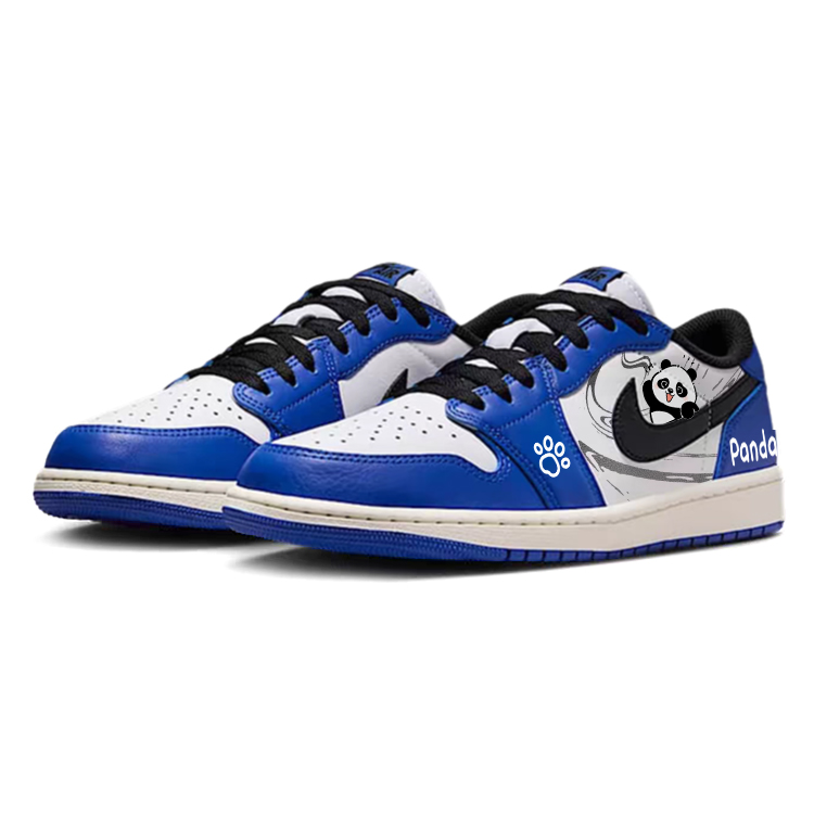 Jordan Air Jordan 1 Vintage Basketball Shoes Unisex Low Top White/Blue