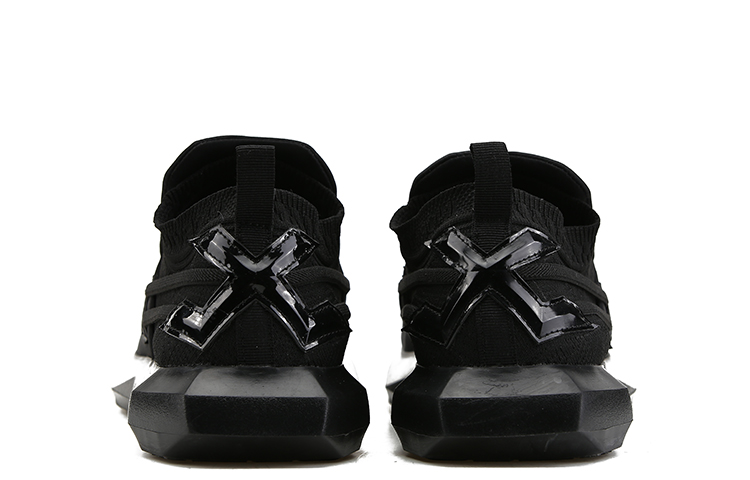 NORVINCY Cushioning Abrasion Resistant Slip Resistant Low top Running Shoes Unisex Black