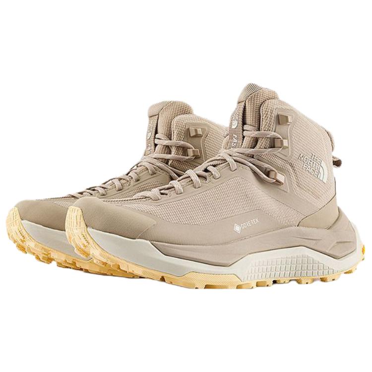 THE NORTH FACE FASTPACK Abrasion Resistant Waterproof Balance Rebound Grip Mid top Hiking Shoes Women’s Wasteland Brown