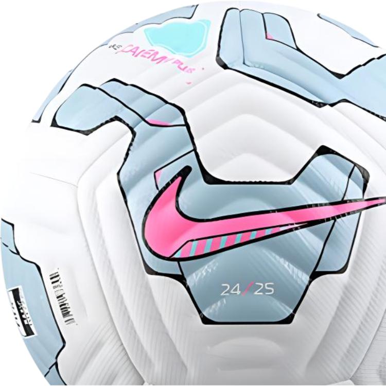Nike Size 45 Soccer Ball Machine Stitched White Blue Unisex