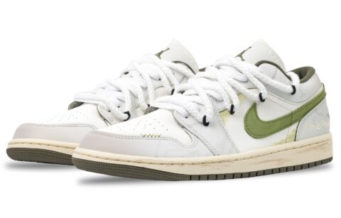 Jordan Air Jordan 1 Yunye Abrasion Resistant Low top Vintage Basketball Shoes Women’s White Gray