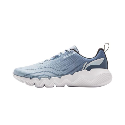 Li Ning Cushioning Slip Resistant Abrasion Resistant Low top Casual Running Shoes Men’s Blue