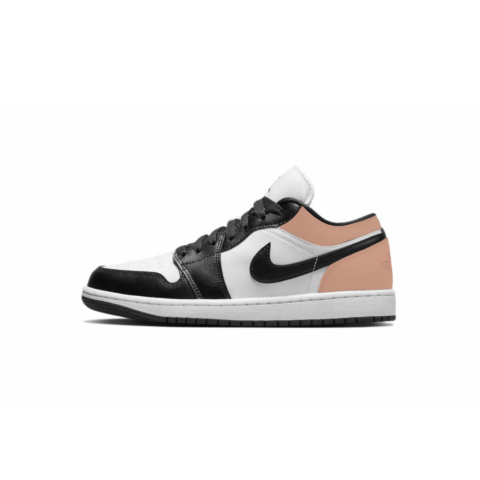 Jordan Air Jordan 1 Cushioning Slip Resistant Low top Vintage Basketball Shoes Women’s Peach Pink