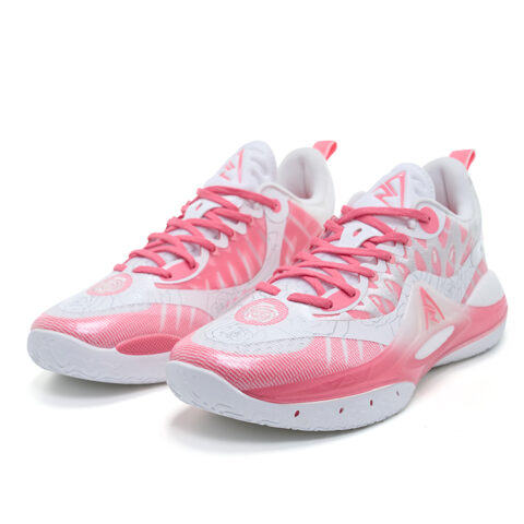 RIGORER Reaves 2 Basketball Shoes Men’s Low Top Zun Ze White/Red Plum Pink