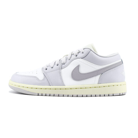 Jordan Air Jordan 1 Chuangyi Slip Resistant Abrasion Resistant Low top Vintage Basketball Shoes Unisex White Gray