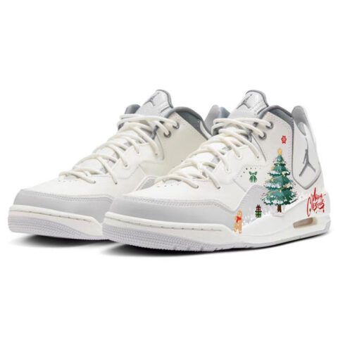 Jordan Courtside 23 Slip Resistant, Abrasion Resistant, Lightweight Mid top Vintage Basketball Shoes Men’s Gray