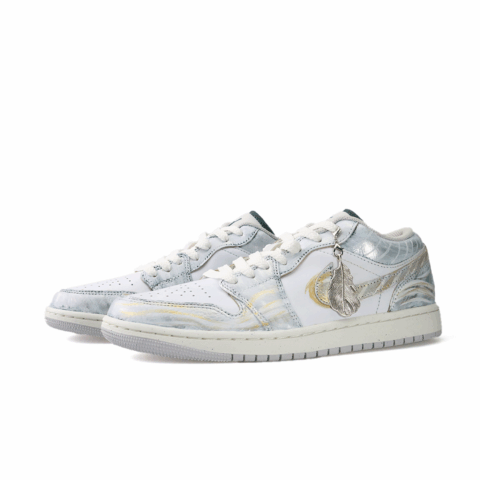 Jordan Air Jordan 1 Phantom Feather Tale Charm Edition Abrasion Resistant Abrasion Resistant Low top