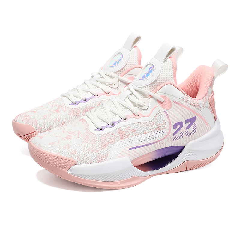 BEAR UNION Fabric Cushioning, Wear Resistant Low top Basketball Shoes Unisex