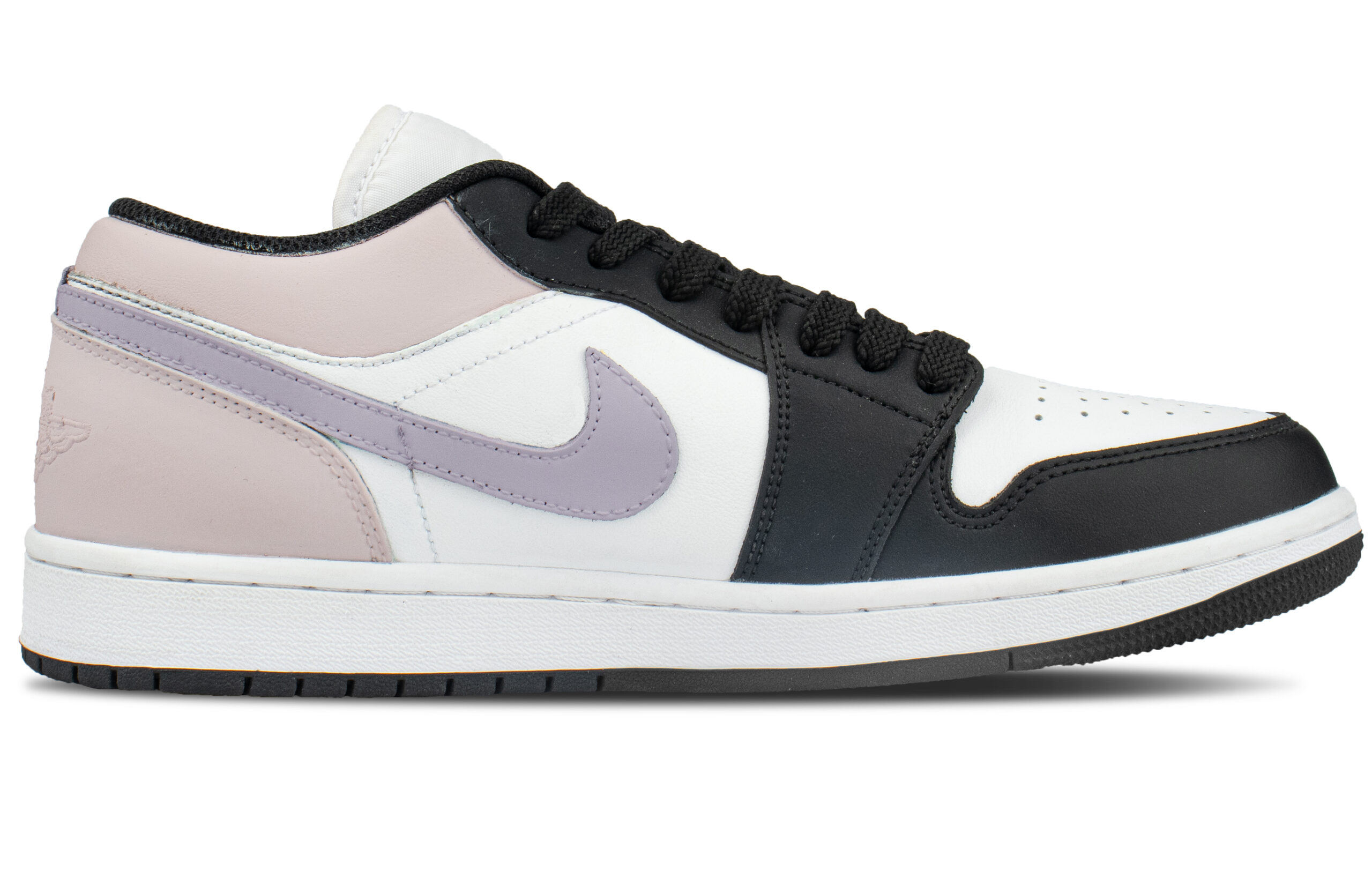 Jordan Air Jordan 1 Cushioning Low top Vintage Basketball Shoes Unisex Black Purple