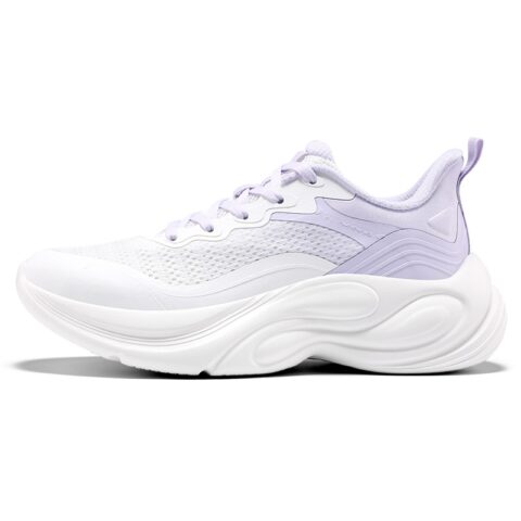 361° Slip Resistant Abrasion Resistant Low top Casual Running Shoes Women's White Purple