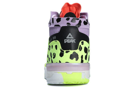 PEAK Taichi Slip Resistant Abrasion Resistant High top Vintage Basketball Shoes Men’s Black Purple Green