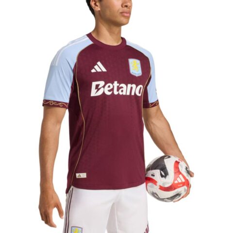 Adidas Free Shipping With AdiClub Aston Villa Fc 25/26 Home Authentic Jersey