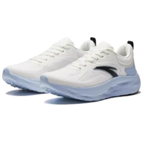 Anta Yi Chen Cushioning Slip Resistant Low top Casual Running Shoes Men’s White Blue