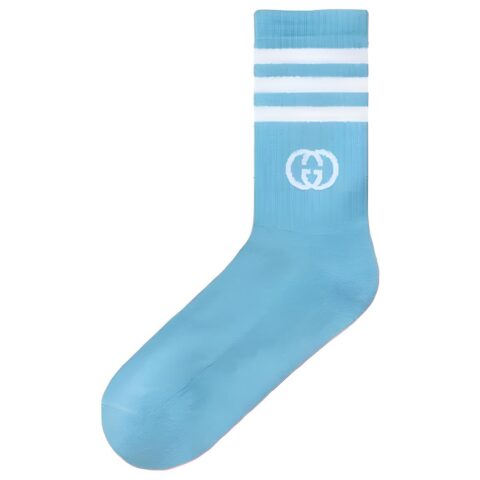 GUCCI x Adidas Originals Crew Socks Unisex 1 Pack Blue