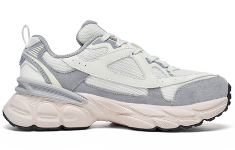 Kappa Slip Resistant Abrasion Resistant Low top Running Shoes Unisex White Gray