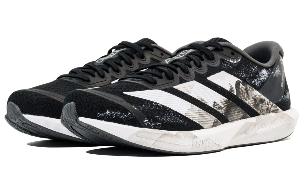 Adidas Adizero Fabric Breathable And Lightweight Low top Running Shoes Unisex Black White