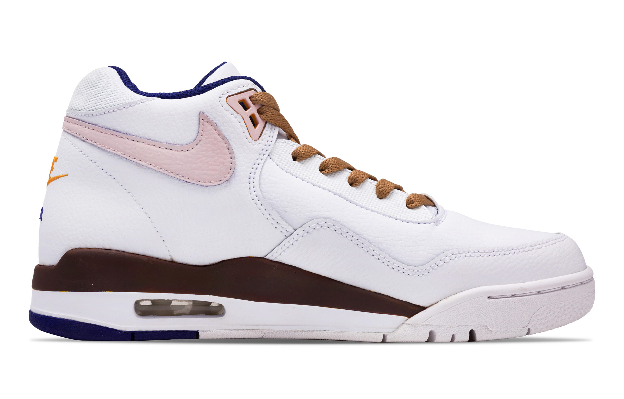 Nike Flight Legacy Rose Story Slip Resistant Abrasion Resistant Mid top Vintage Basketball Shoes Men’s Pink Brown
