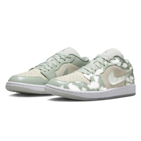Jordan Air Jordan 1 Comfortable Low top Vintage Basketball Shoes Women’s Green