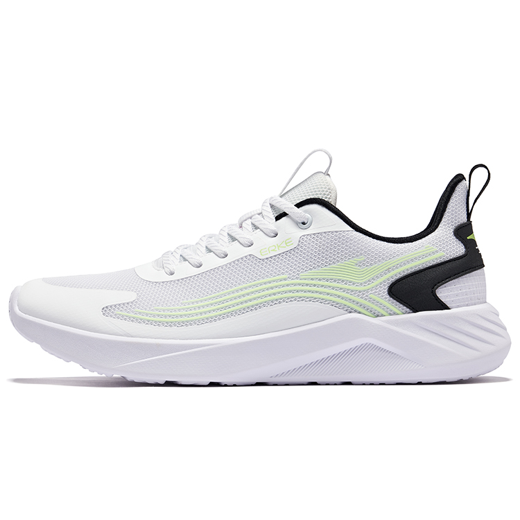 Erke Cushioning Breathable Cushioning Breathable Low top Running Shoes Men’s Erke White Apple Green