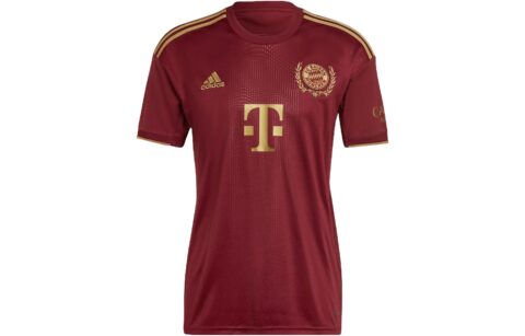 Adidas Bayern Munich Black Soccer Jersey Men's Dark Red