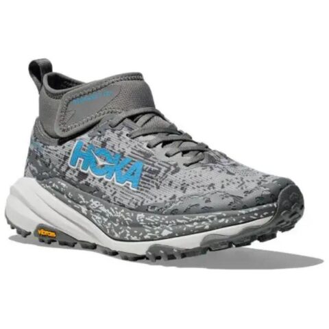 HOKA ONE ONE Speedgoat 6 Slip Resistant, Waterproof, And Resilient Mid top Running Shoes Women’s Gray