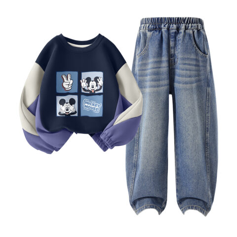 Disney Kids Casual Sportswear Crew Neck Moderate