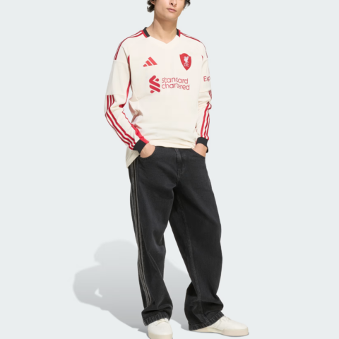 Adidas Free Shipping with adiClub Liverpool Fc 25/26 Long Sleeve Away Jersey