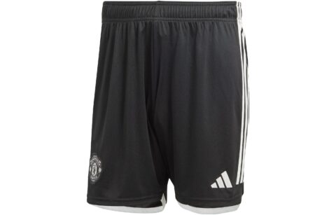 Adidas Manchester United Soccer Bottoms Men's Black Moderate Straight Fit Pants
