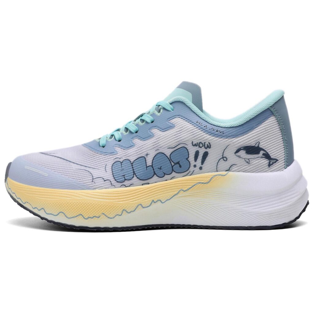 HLA JEANS Mesh Cushioning Slip Resistant Breathable Support Low top Running Shoes Unisex