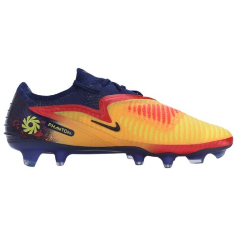 Nike Phantom 6 FG Firm Ground Soft Ground Slip Resistant Abrasion Resistant Soccer Shoes Unisex Yellow