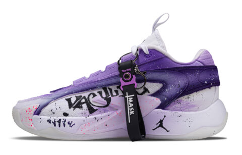Jordan Luka 2 Aurora Fighter Cushioning, Wear Resistant Low top Basketball Shoes Men’s Purple