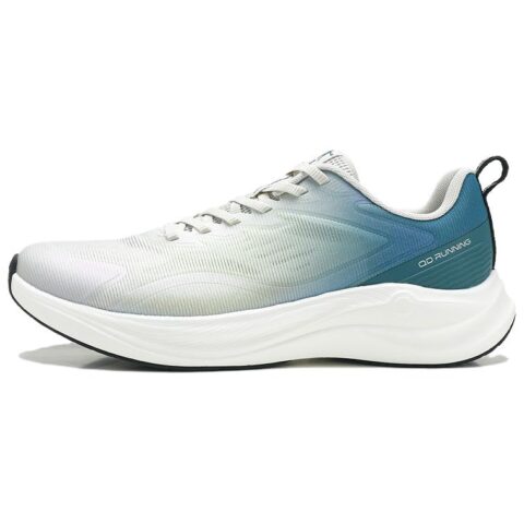 QIAODAN Low top Racing City Commuting Running Shoes Men’s Crescent Gray Cyan